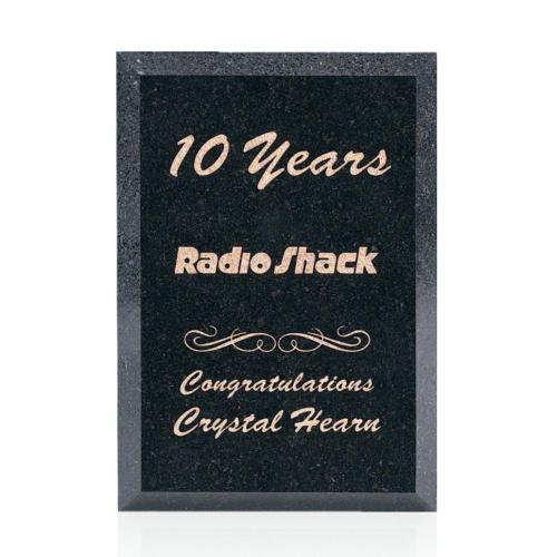 Awards and Trophies - Plaque Awards - Granite - Black