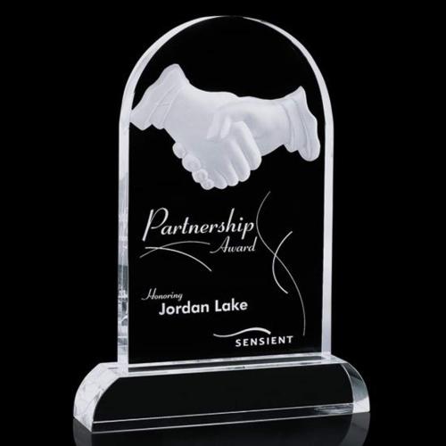 Awards and Trophies - Partnership Peaks Crystal Award