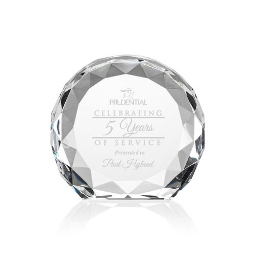 Awards and Trophies - Seville Circle Crystal Award