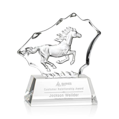 Awards and Trophies - Ottavia Horse Animals Crystal Award