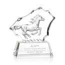 Ottavia Horse Animals Crystal Award