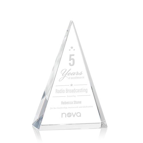 Awards and Trophies - Monroe Pyramid Crystal Award