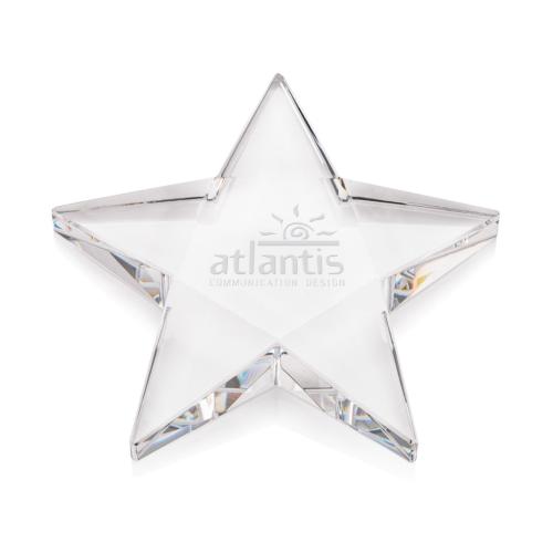 Corporate Gifts - Desk Accessories - Paperweights - Pentagon Star Paperweight