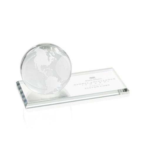 Awards and Trophies - Globe Awards - Globe Globe on Starfire Crystal Award