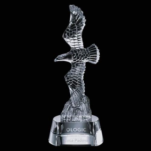 Awards and Trophies - Staffordshire Eagle Animals Crystal Award