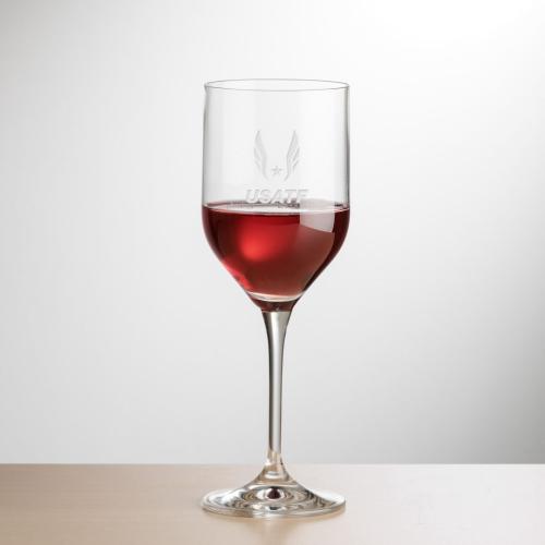 Corporate Gifts - Barware - Wine Glasses - Belmont Wine - Deep Etch