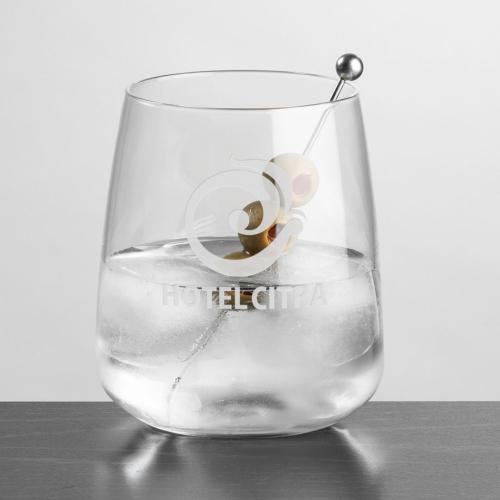 Corporate Gifts - Barware - On the Rocks Glasses - Dunhill On-the-Rocks - Deep Etch