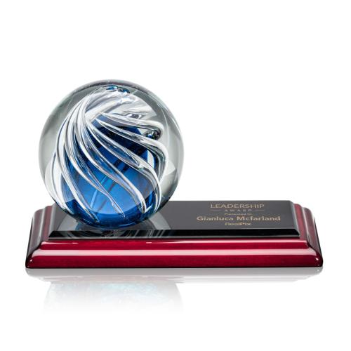Awards and Trophies - Crystal Awards - Glass Awards - Art Glass Awards - Genista Glass on Albion™ Base Award