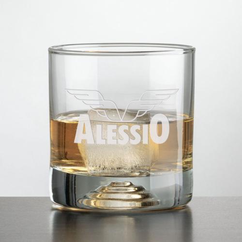 Corporate Gifts - Barware - On the Rocks Glasses - Marbella On-the-Rocks - Deep Etch