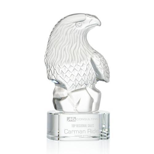 Awards and Trophies - Fredricton Eagle Animals on Paragon Crystal Award