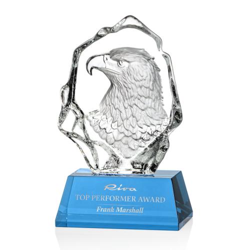 Awards and Trophies - Ottavia Eagle Head Ealges Crystal Award