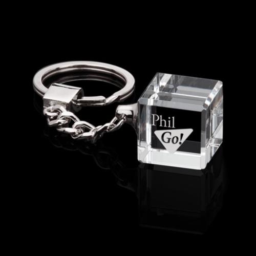 Promotional Productions - Auto and Tools - Keyrings - Optical Key Chain - Cube