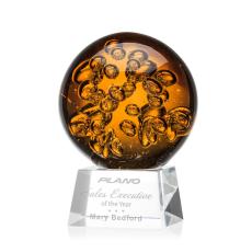 Employee Gifts - Avery Clear on Robson Base Globe Glass Award
