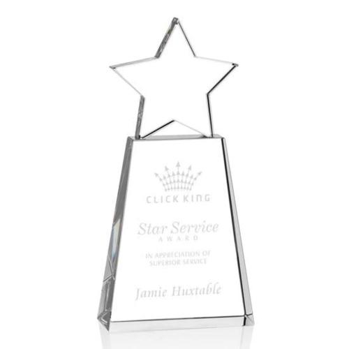 Awards and Trophies - Pioneer Clear Star Crystal Award