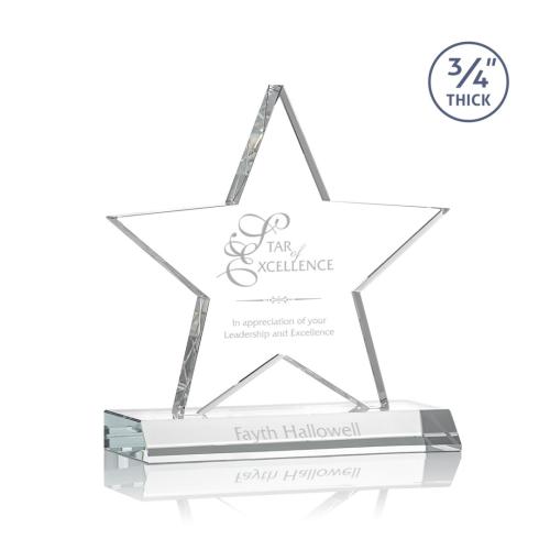 Awards and Trophies - Chippendale Clear Star Crystal Award