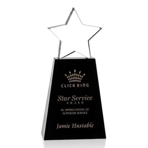Awards and Trophies - Pioneer Black Star Crystal Award