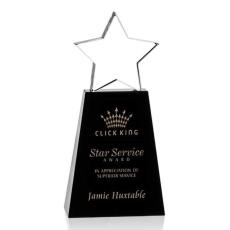 Employee Gifts - Pioneer Black Star Crystal Award