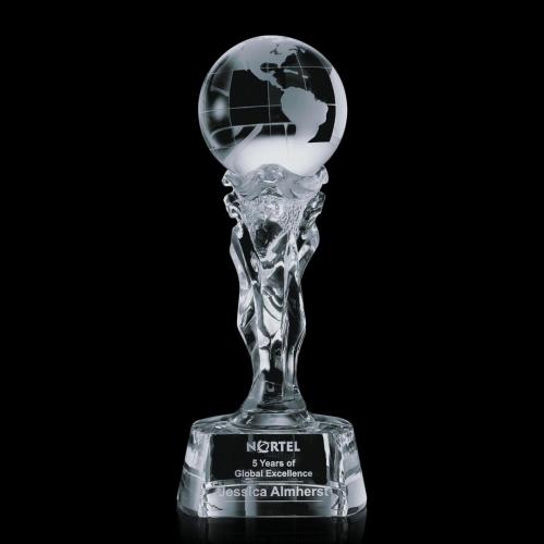 Awards and Trophies - Athena Globe Crystal Award