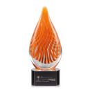 Aventura Black on Paragon Base Circle Art Glass Award