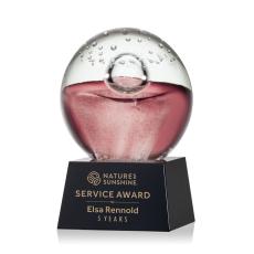 Employee Gifts - Jupiter Black on Robson Base Globe Glass Award