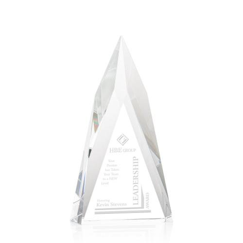 Awards and Trophies - Salisbury Spire Pyramid Crystal Award
