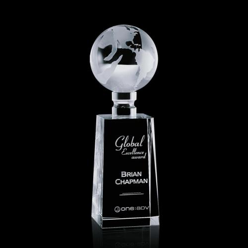 Awards and Trophies - Juniper Globe Crystal Award