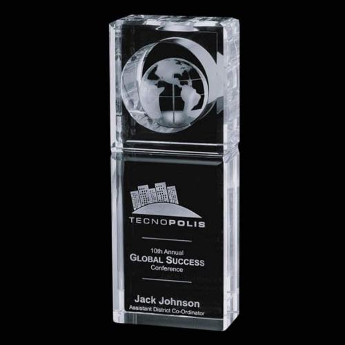 Awards and Trophies - Waterloo Globe Crystal Award