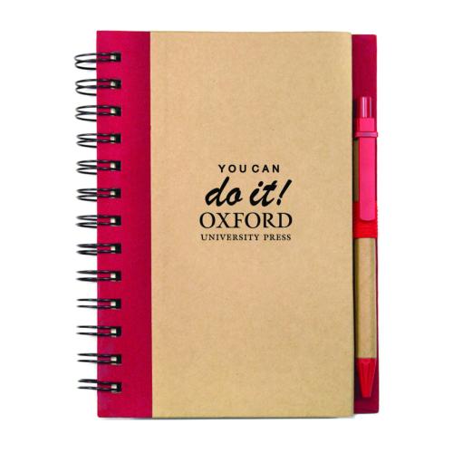 Promotional Productions - Journals & Notebooks - Notebooks - Spiral Bound Notebook & Harvest Pen