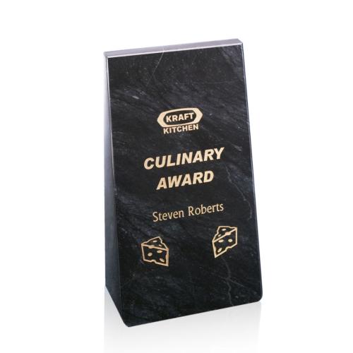 Awards and Trophies - Callisto Black Rectangle Stone Award