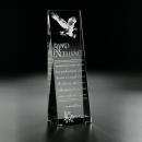 Aviator Rectangle Crystal Award