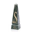 Groove Marble Green  Obelisk Stone Award