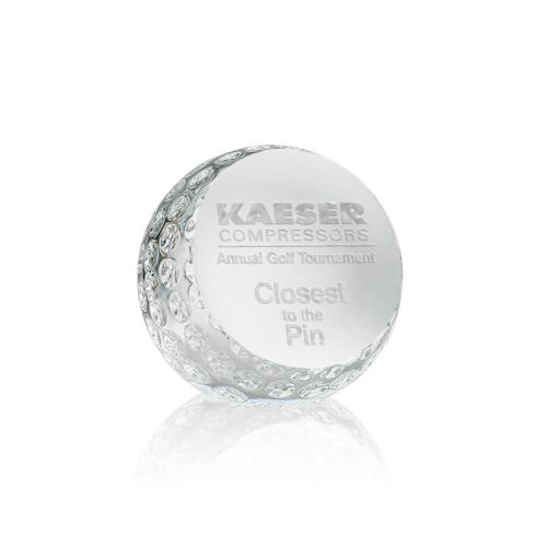 Corporate Gifts - Desk Accessories - Paperweights - Golf Ball Paperweight