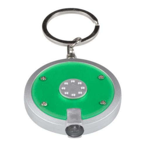 Promotional Productions - Auto and Tools - Keyrings - Keychain w/ Push Button Flashlight
