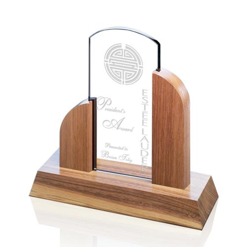 Awards and Trophies - Art Deco Tower Starfire Towers Wood Award