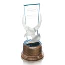 Jasper Trophy Unique on Oak Base Wood Award