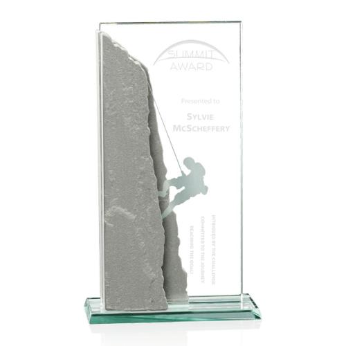 Awards and Trophies - Challenge Rectangle Crystal Award