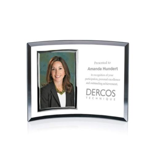 Corporate Gifts - Desk Accessories - Picture Frames - Crescent Frame - Silver