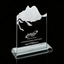 Sculpted Mountain Starfire Crystal Award