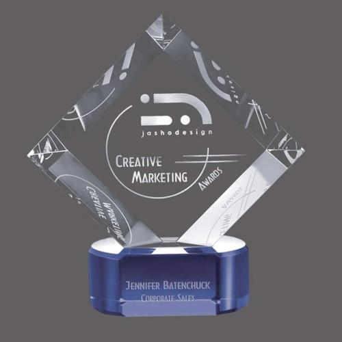 Awards and Trophies - Merino Blue Diamond Crystal Award