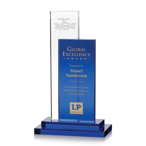 Awards and Trophies - Duke Rectangle Crystal Award