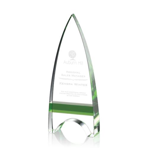 Awards and Trophies - Kent Green Peaks Crystal Award