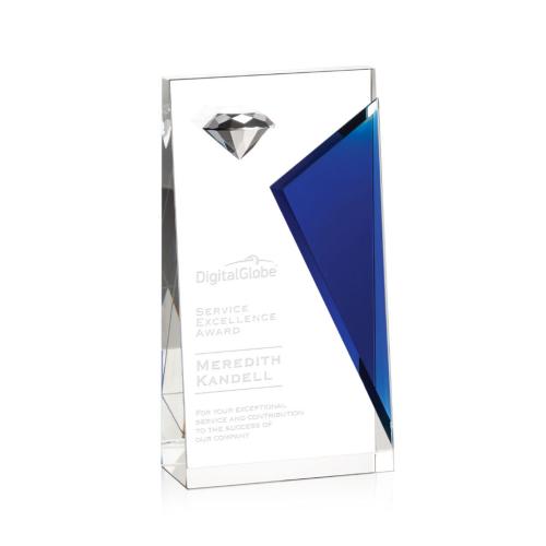 Awards and Trophies - Townsend Blue Crystal Award