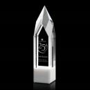 Coventry White Obelisk Crystal Award