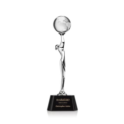 Awards and Trophies - Aphrodite Globe Crystal Award