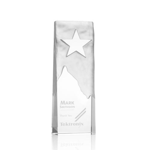 Awards and Trophies - Stapleton Star Rectangle Crystal Award