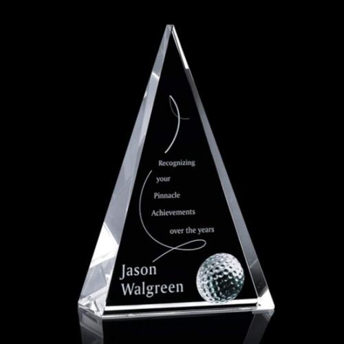 Awards and Trophies - Golf Awards - Holborn Golf Pyramid Crystal Award