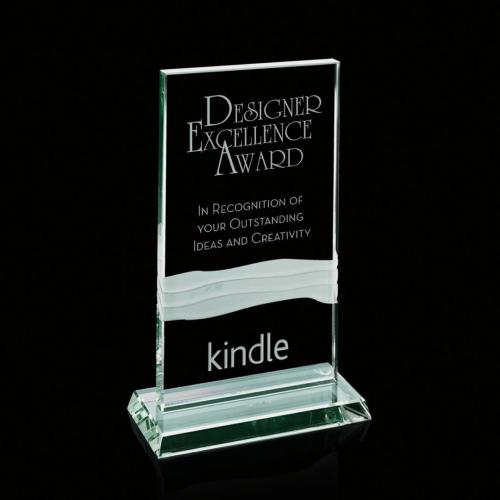 Awards and Trophies - Helena Jade Rectangle Glass Award