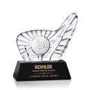 Dougherty Golf Black Unique Crystal Award
