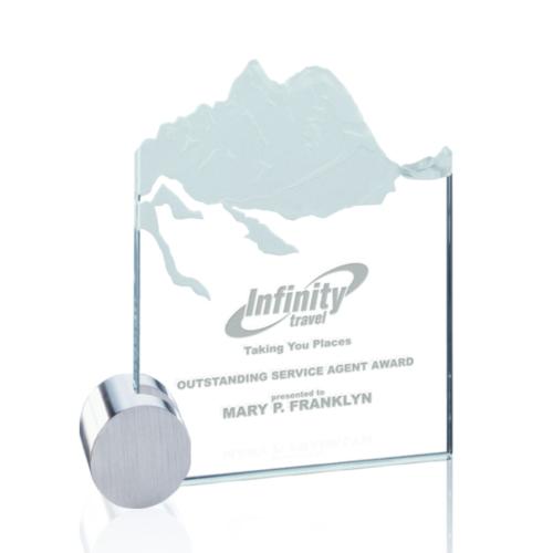 Awards and Trophies - Hillstone Jade Circle Glass Award