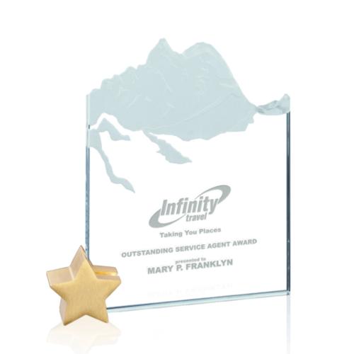 Awards and Trophies - Hillstone Jade Star Glass Award
